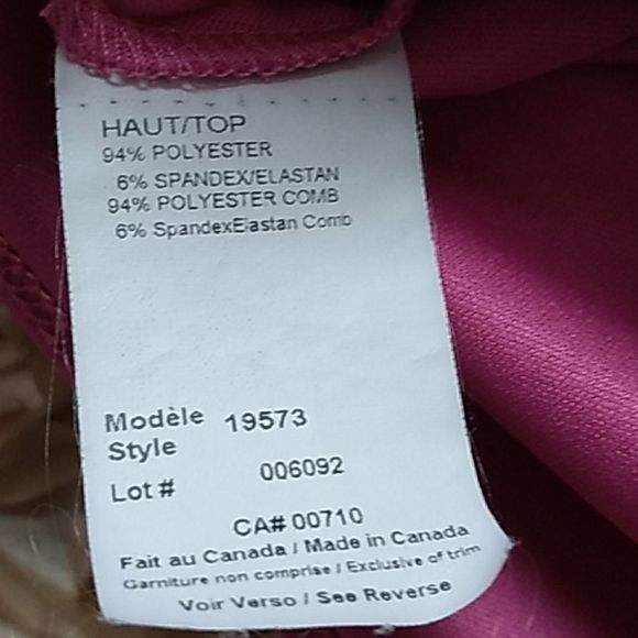 BLACK 🖤💕 & Pink Striped  Sleeveless Top/ Blouse - Picture 6 of 6